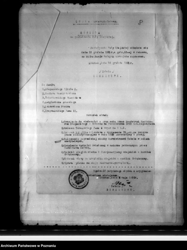 Obraz 12 z jednostki "Członkowie magistratu i radni miasta Mikstatu"