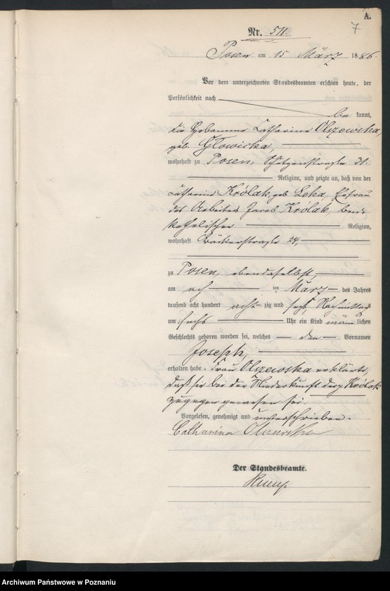 Obraz 10 z jednostki "Księga urodzeń t. II"