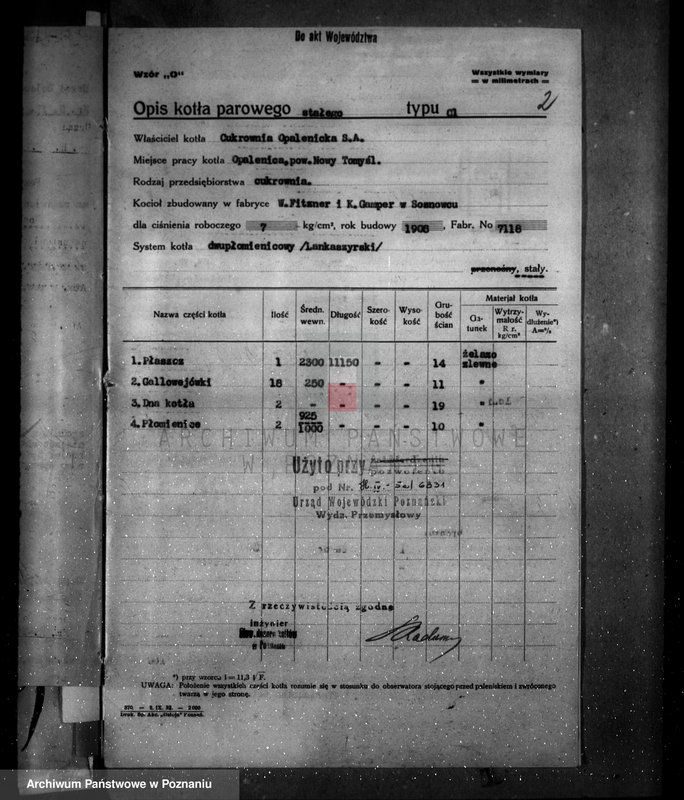 Obraz 6 z jednostki "Cukrownia Opalenica Spółka Akcyjna, nr woj. 6831"