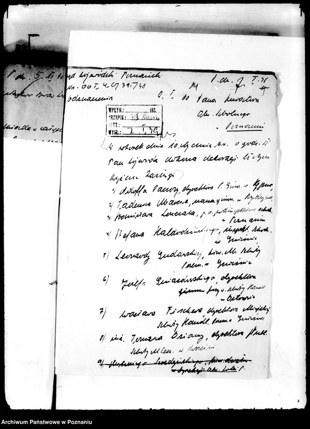 Obraz 18 z jednostki "Doręczenia odznaczeń /m.in. wykazy odznaczonych/"