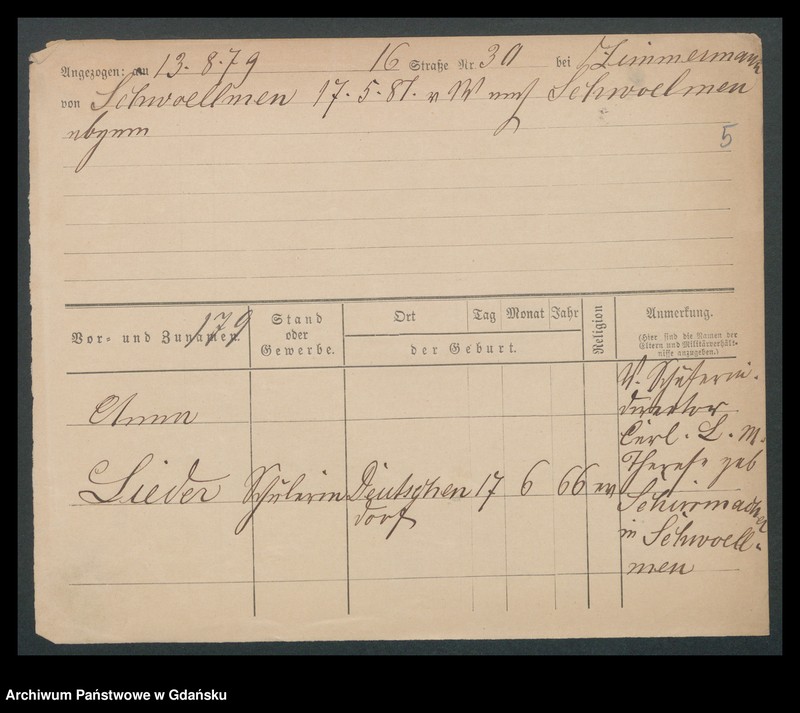 image.from.unit.number "Karty meldunkowe: Lieder - Liedtke August"