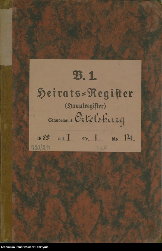 image.from.unit.number "Heiraths-Haupt-Register Nr 1 - 14"