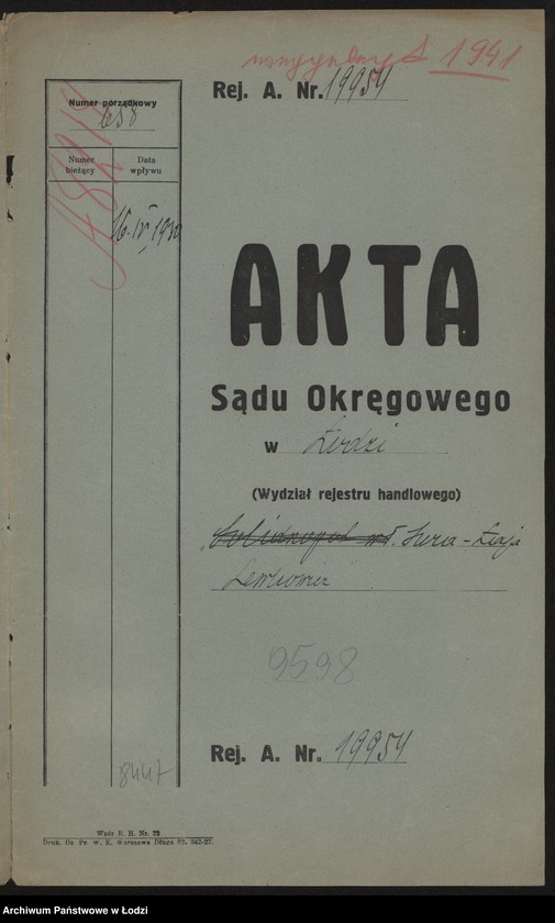 Obraz 2 z jednostki "Sura Łaja Lewkowicz- sprzedaż bielizny"