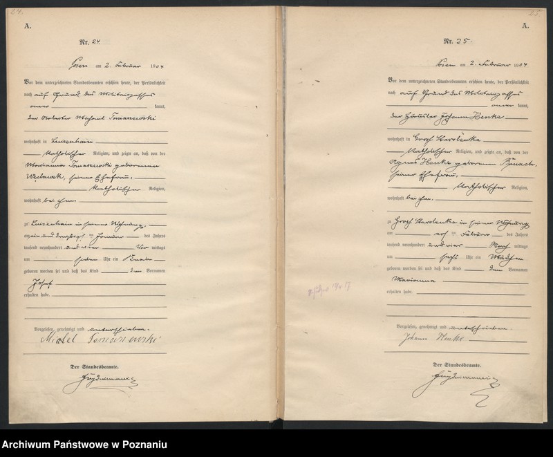 Obraz 15 z jednostki "Księga miejscowa urodzeń"