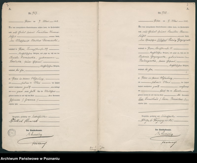 Obraz 4 z jednostki "Księga miejscowa urodzeń tom III [Rejestr główny urodzeń]"