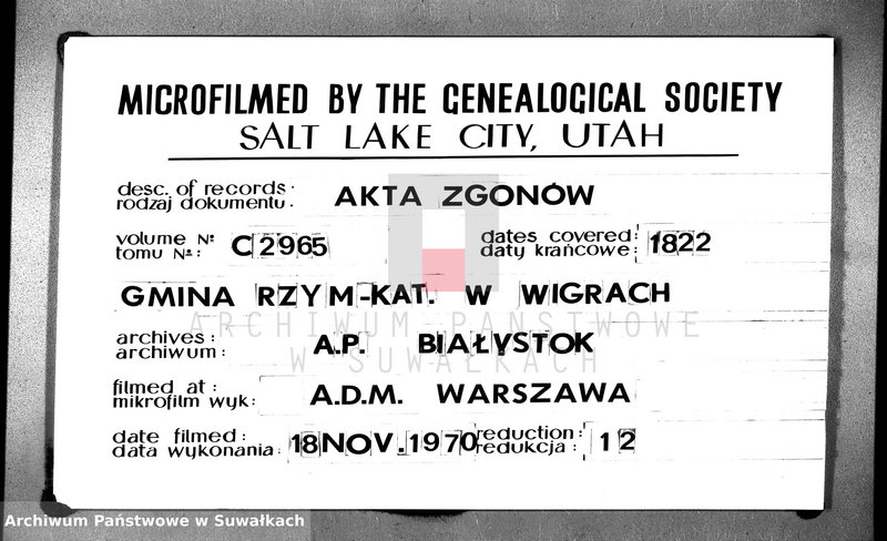 image.from.unit.number "Akta śmierci gminy wigierskiey od 1-go stycznia do ostatniego grudnia 1822 roku"