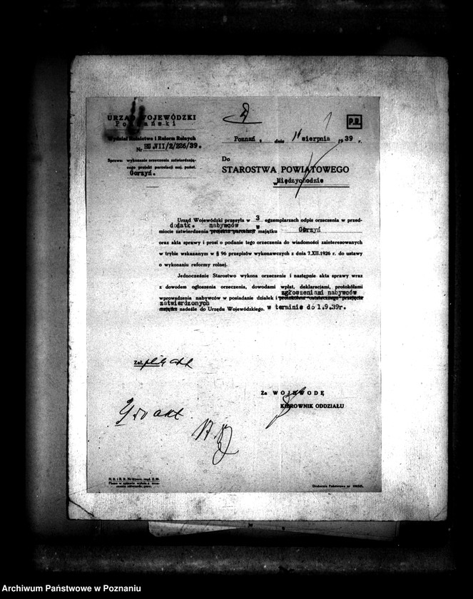 Obraz 5 z jednostki "Operat szacunkowy parcelowanego majątku Gorzyń powiatu międzychodzkiego"