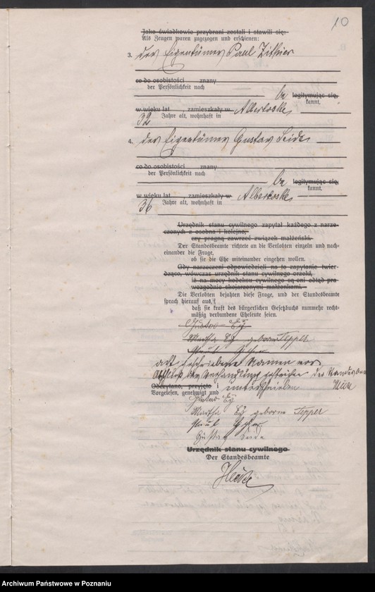 Obraz 12 z jednostki "Księga akt małżeństw [Rejestr główny małżeństw]"