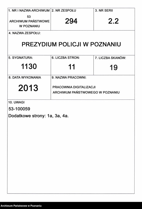 Obraz 1 z jednostki "A. betr. den Fürsten August Sulkowski"