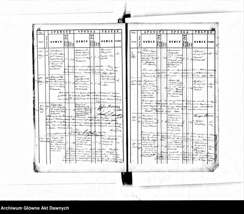 image.from.unit.number "Parafia: Łoszniów. Dekanat: Trembowla. Księga metrykalna ślubów dla wsi Łoszniów."