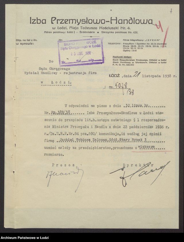 Obraz 9 z jednostki "Jechiel Tobiasz Zalcman – sprzedaż skór"