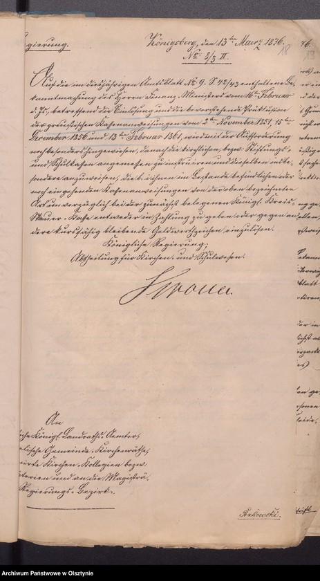 image.from.unit.number "Verhandlungen der Behörden an die Gemeinde Kirchenräthe gerichtet Vol. I"