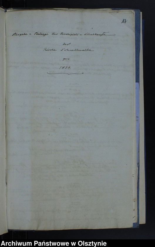 image.from.unit.number "Ausgabe Beläge der Kirchspiels Schulkasse"