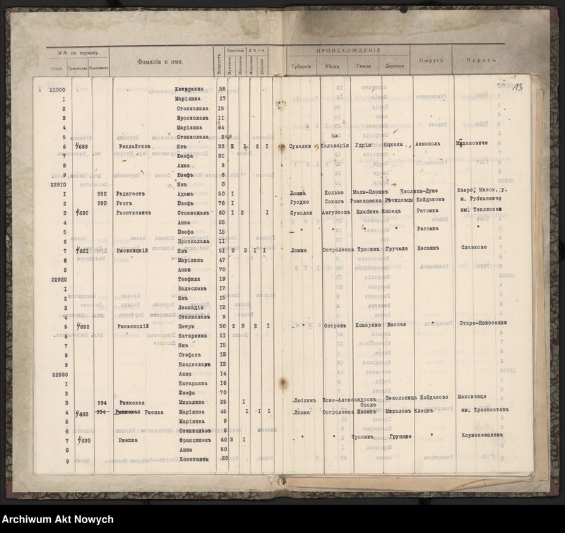 image.from.unit.number "Spis wysiedlonych. Litera R."