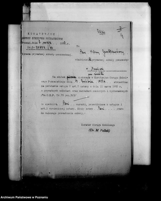 Obraz 7 z jednostki "Prywatna Szkoła Powszechna z niemieckim językiem nauczania w Nowejwsi powiat Żnin"