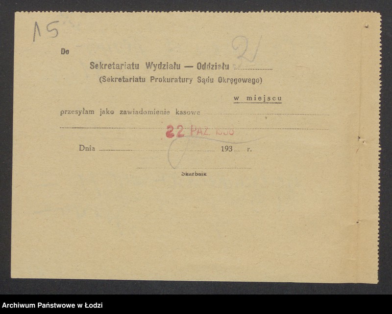 Obraz 17 z jednostki "Chaskiel Kon vel Kac, Lajbus Berger- sprzedaż przędzy"