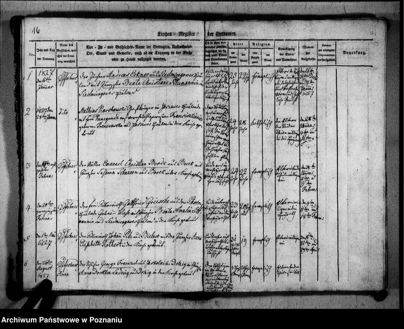 Obraz 19 z jednostki "Register der Getrauten und Verstorbenen"