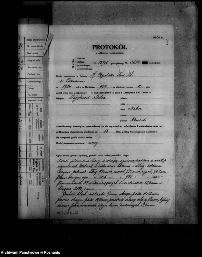 Obraz 14 z jednostki "Majętność Sielec powiat rawicki nr woj. kotła 3634"