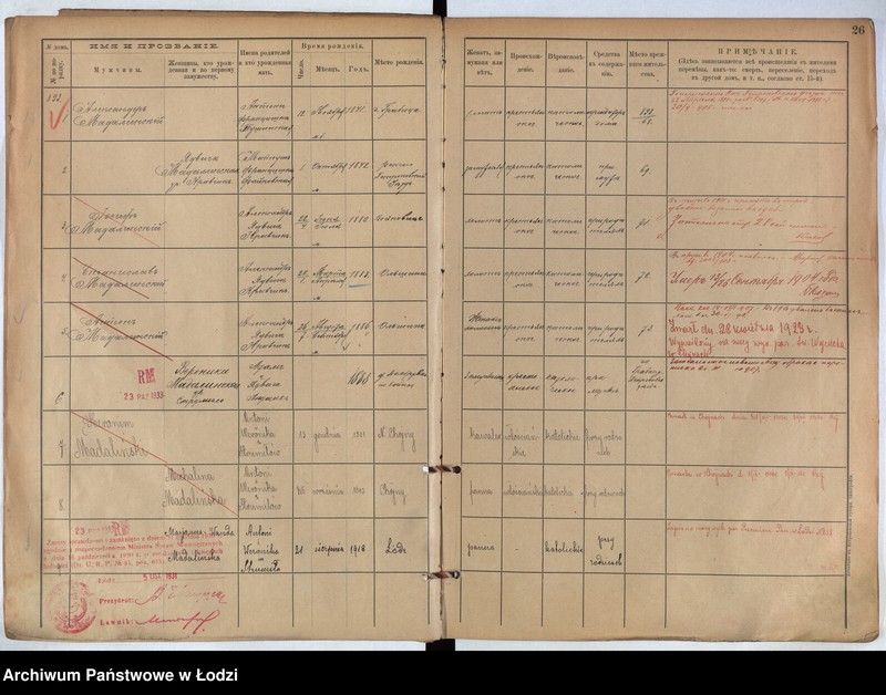 Obraz 20 z jednostki "[Księga ludności stałej m. Łodzi guberni piotrkowskiej nr domu 893-903]"