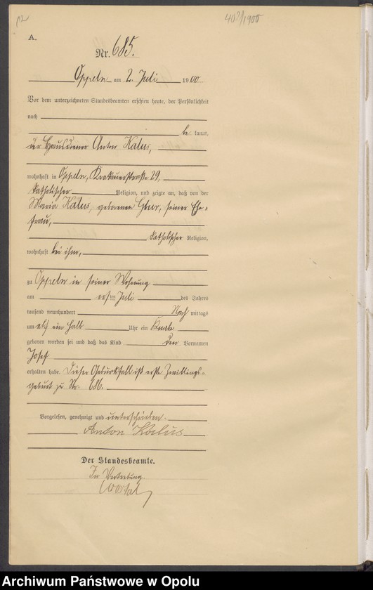 image.from.unit.number "[Księga urodzeń za rok 1900 Opole nr 675-1393]"