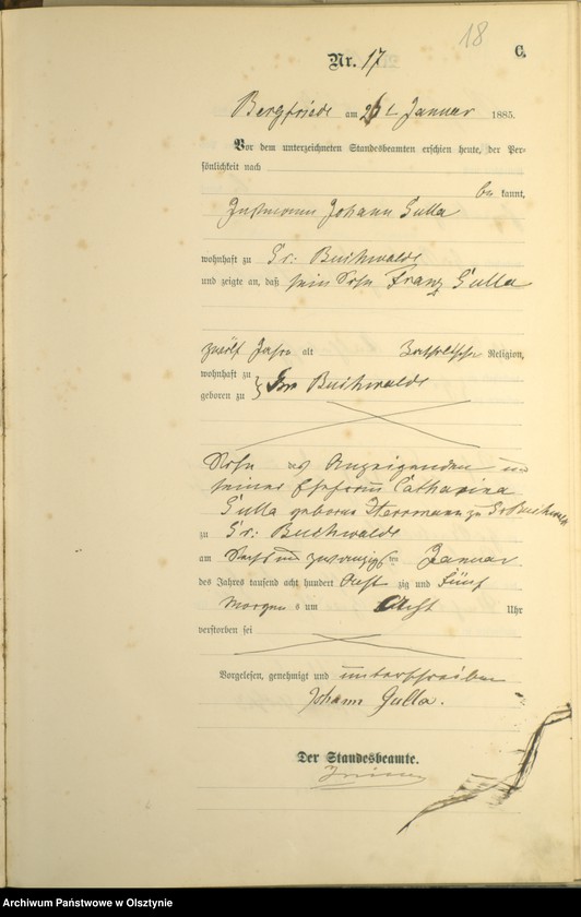 image.from.unit.number "Sterbe-Haupt-Register Nr 1 - 114"