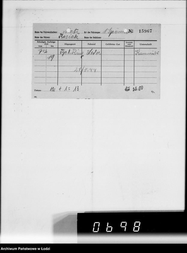 Obraz 11 z jednostki "G.Matz [rachunki za dostawy towarów dla Getta]"