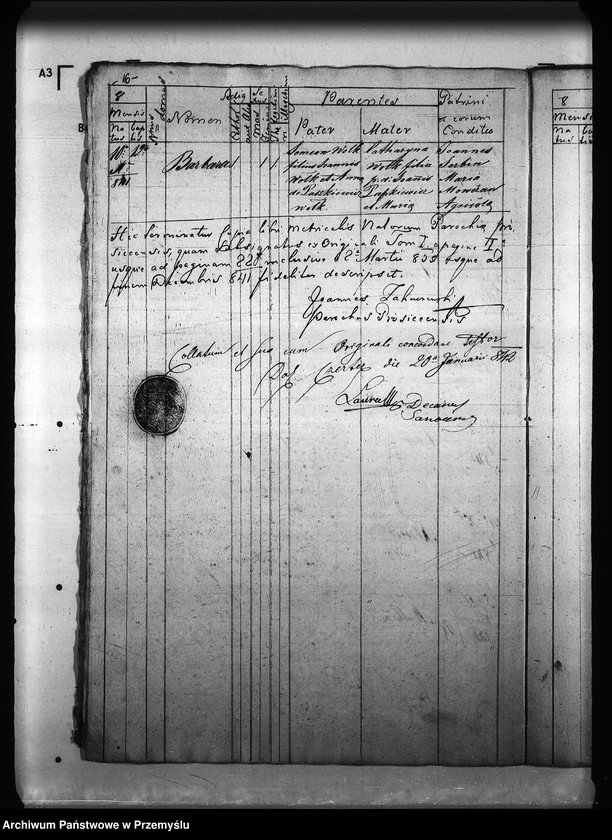 Obraz 20 z jednostki "[Kopie ksiąg metrykalnych parafii Prusiek z filią Sanoczek (dekanat Sanok)]"