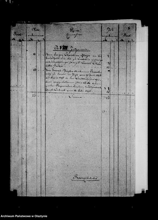 image.from.unit.number "Zehnte Jahres- Rechnung über Einnahme u. Ausgabe der Güter Landkeim"