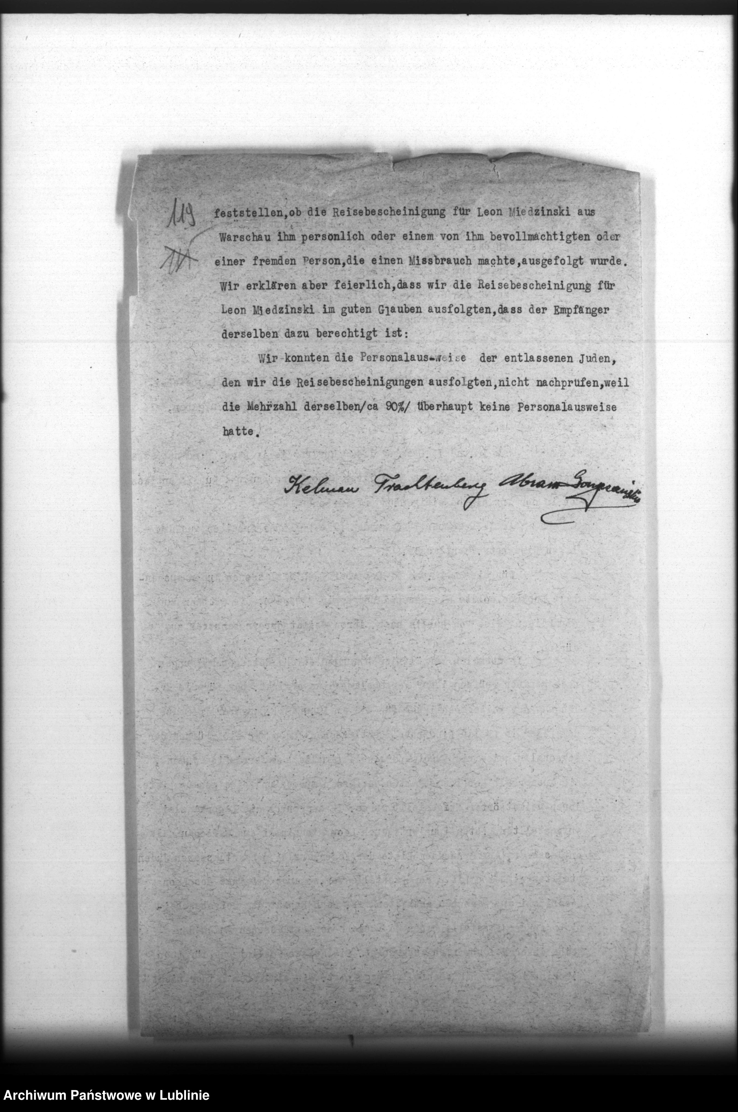 Skan z jednostki: [Wydział Obozu Miejscowego- (obóz pracy przy ul. Lipowej 7 w Lublinie) sprawy finansowe, wykazy sprowadzonych i zwolnionych z obozu, zatrudnionych tam rzemieślników i in.]