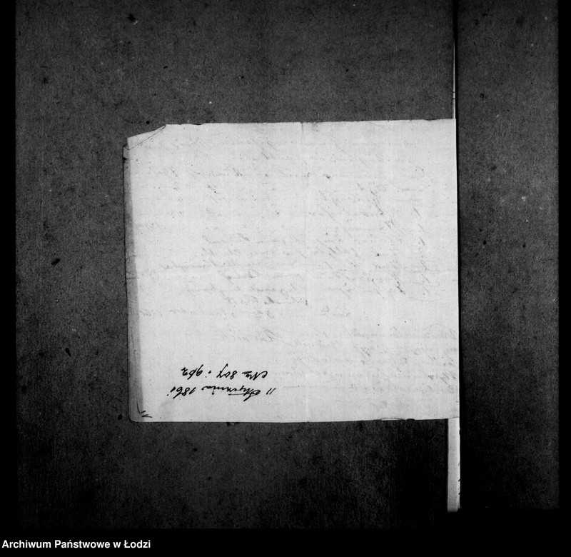 Obraz 19 z jednostki "Akta tyczące się spisu pozostałości po zmarłym Janie Gotlibie Schultz czeladniku Ciesielskim z Prus do miasta Łodzi przybyłym, u Jakuba Rudnik cieśli na robocie zostającym"