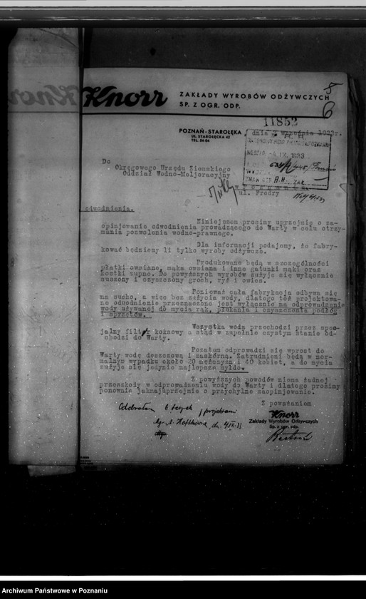 Obraz 10 z jednostki "/Sprawy wodne firmy "Knorr" ul. Starołęcka/"