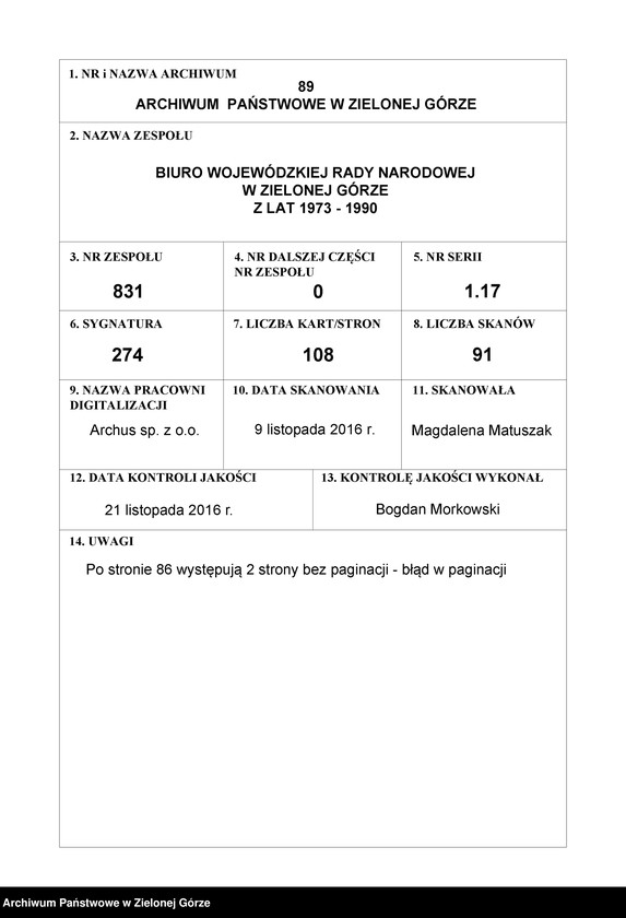 image.from.unit.number "Protokóły z posiedzeń Komisji Zdrowia, Spraw Socjalnych i Ochrony Środowiska Wojewódzkiej Rady Narodowej w Zielonej Górze"