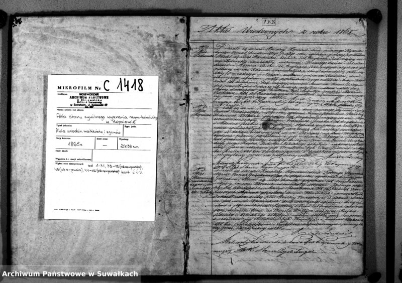 image.from.unit.number "Duplikat Akt P. Kopciowo 1865 r. ["