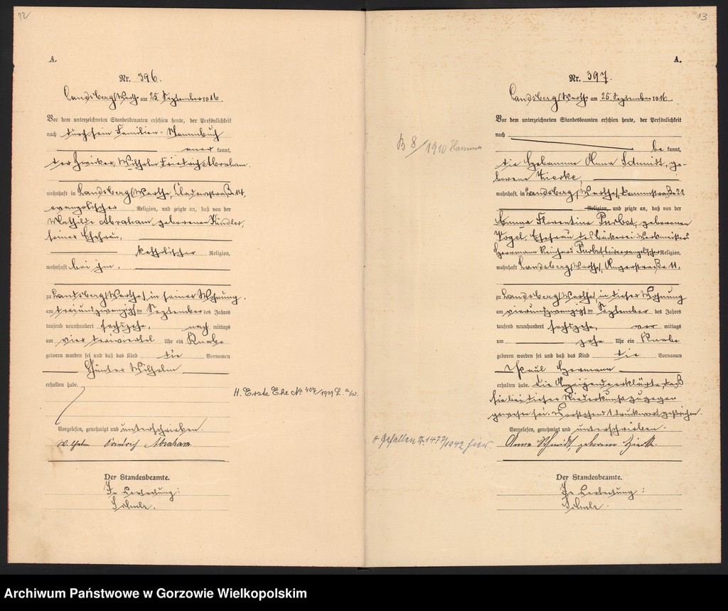 image.from.unit.number "Księga urodzeń, tom II, 385-525"