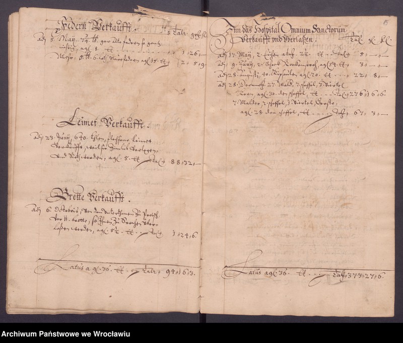 image.from.unit.number "Jahrerechnungen der güter Protsch, Peiskerwitz und Domslau"