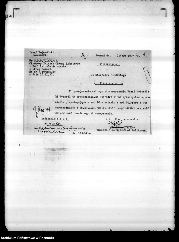 Obraz 5 z jednostki "/Polski Związek Lokatorów i Sublokatorów w Poznaniu/"