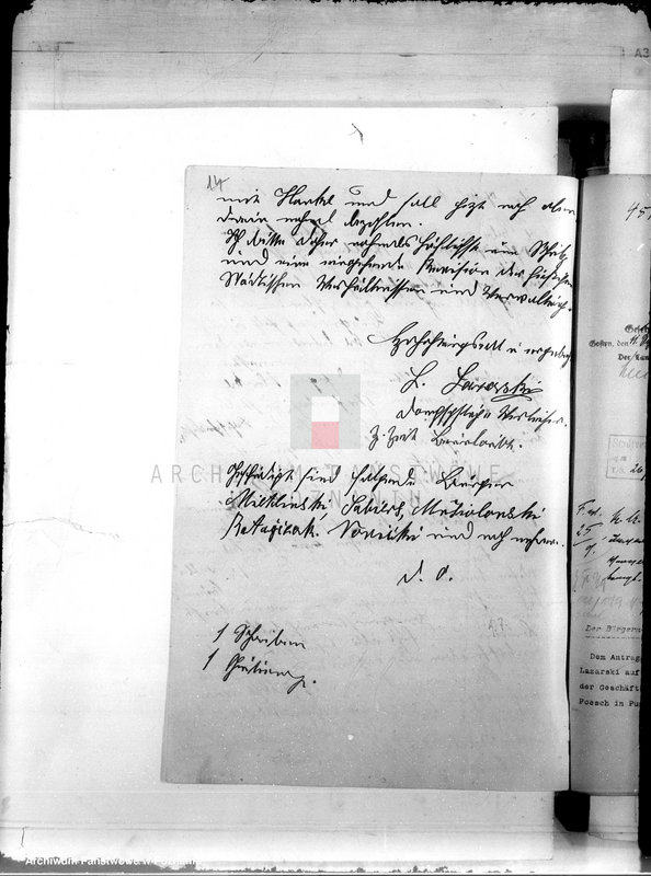 Obraz 18 z jednostki "Die Verwaltung der Stadt Punitz /Poniec/"