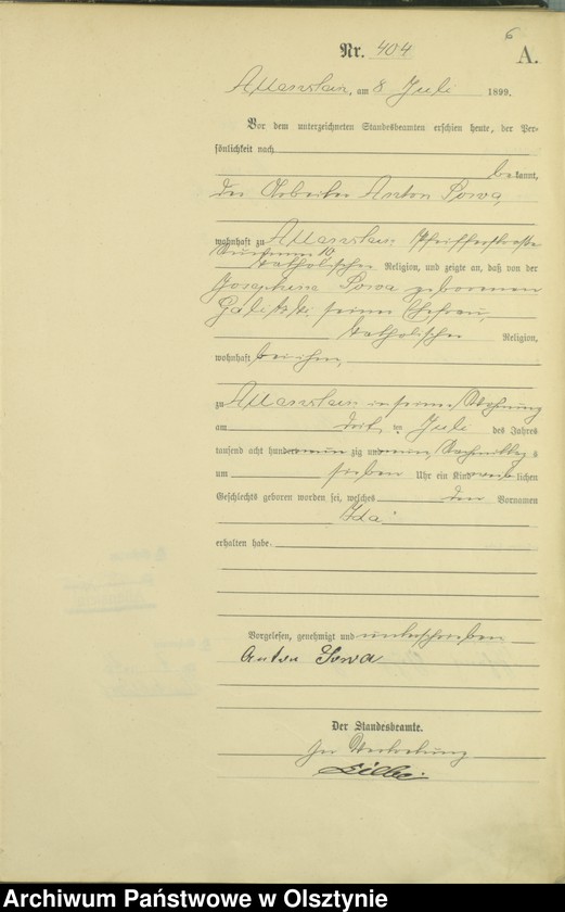image.from.unit.number "Geburts-Haupt-Register Tom II,Nr 400 - 792"