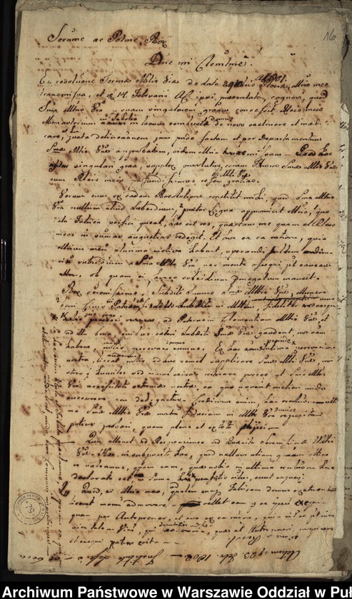 image.from.unit.number "Kopie i bruliony pism do władz pruskich w sprawie budowy nowego klasztoru w Pułtusku"