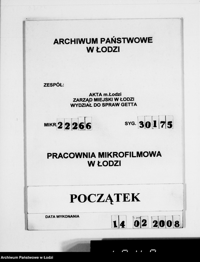 Obraz 1 z jednostki "Waren-Eingang. Baluter Ring [Dzienne zestawienia faktur na towary dostarczane do składów Getta na Bałuckim Rynku]"