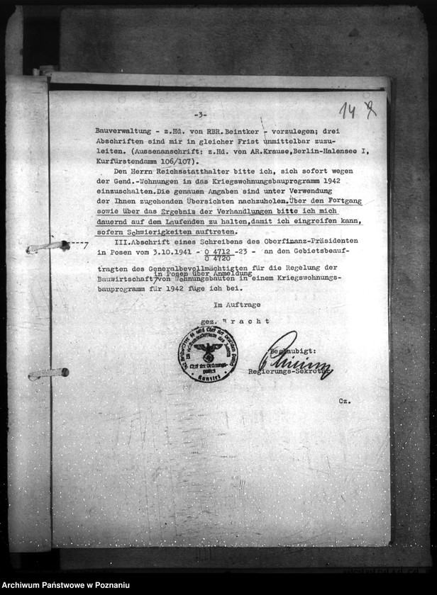 Obraz 18 z jednostki "Allgemeine Bauangelegenheiten der Gendarmerie. Erlase, Verfügungen unsw."