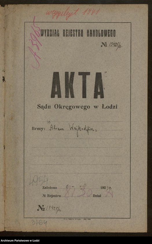 Obraz 2 z jednostki "Abram Wejkselfisz- sprzedaż manufaktury i nici"