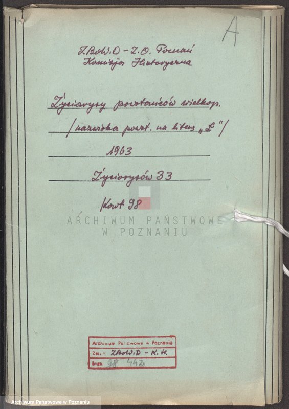 Obraz 4 z jednostki "Życiorysy powstańców wielkopolskich: Ł."