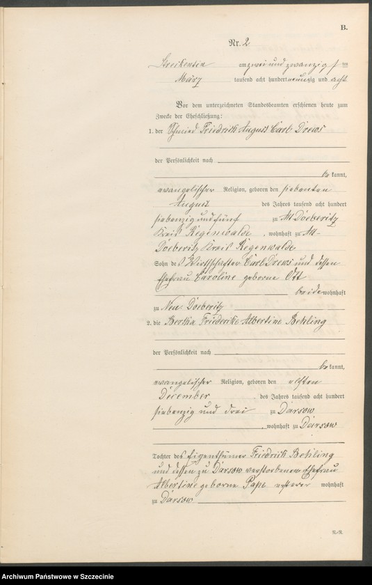 Obraz 6 z jednostki "Heiraths-Register (Neben-Register)"