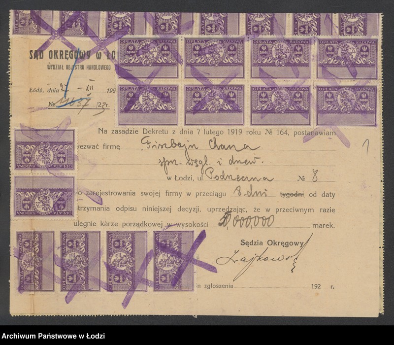 Obraz 3 z jednostki "Icek Fiszbajn- sprzedaż węgla i drzewa"