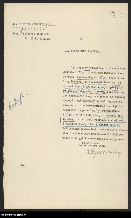 image.from.unit.number "Ułaskawienia z b. Kongresówki - uwzględnione, dotyczące: gorzelnictwa, kradzieży, usuwania sublokatorów, pobicia, zabójstw, przemytu, łapownictwa, fałszerstwa"
