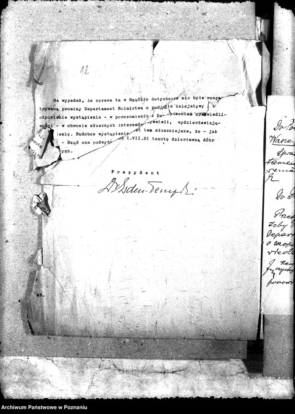 Obraz 16 z jednostki "[Projekty ustaw i rozporządzeń do Sejmu Ustawodawczego]"