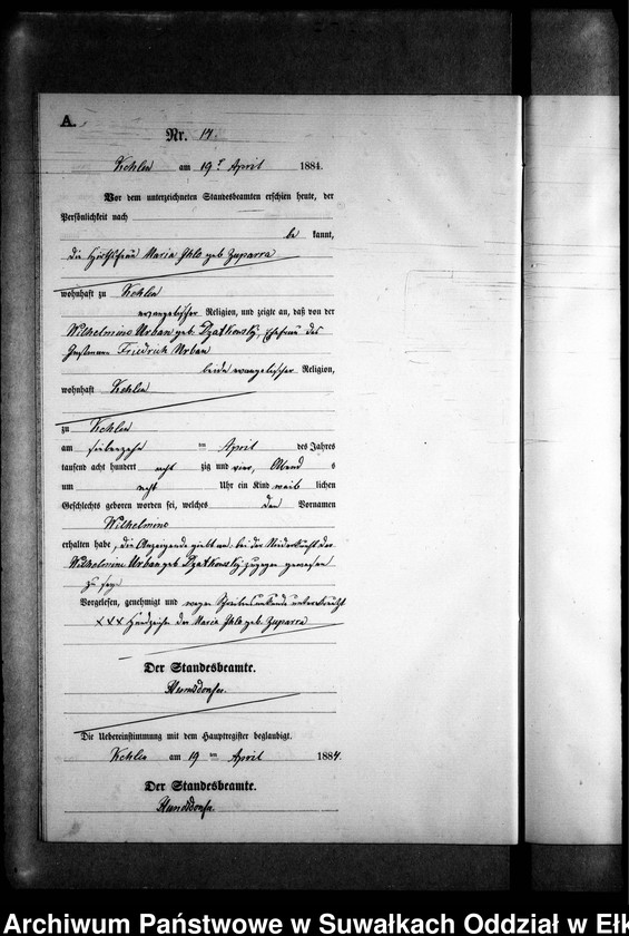 image.from.unit.number "Geburts-Neben-Register des Preussischen Standes-Amtes Kehlen Kreis Angerburg"