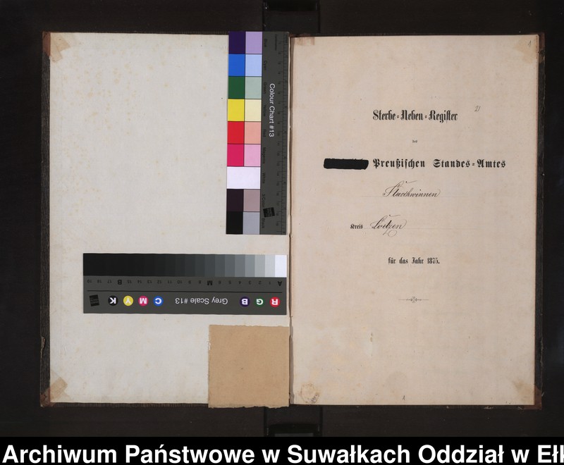 image.from.unit.number "Sterbe-Neben-Register des Preussischen Standes-Amtes Stasschwinnen Kreis Loetzen"