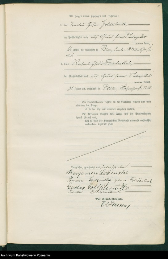 Obraz 13 z jednostki "Księga miejscowa małżeństw t. I"